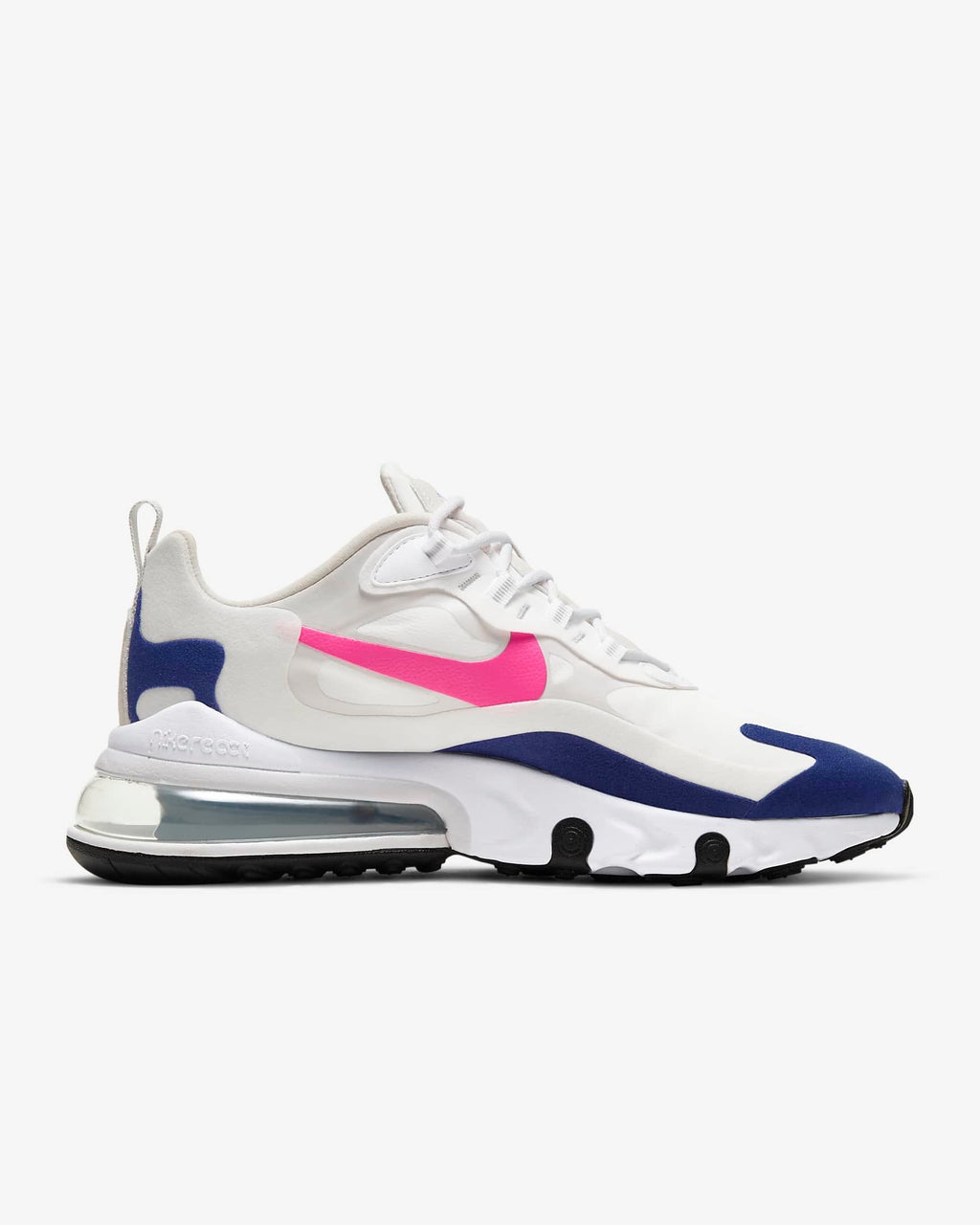Nike Air Max 270 React Sneakers in White Pink Navy CU7833-101 - product image from the listing.