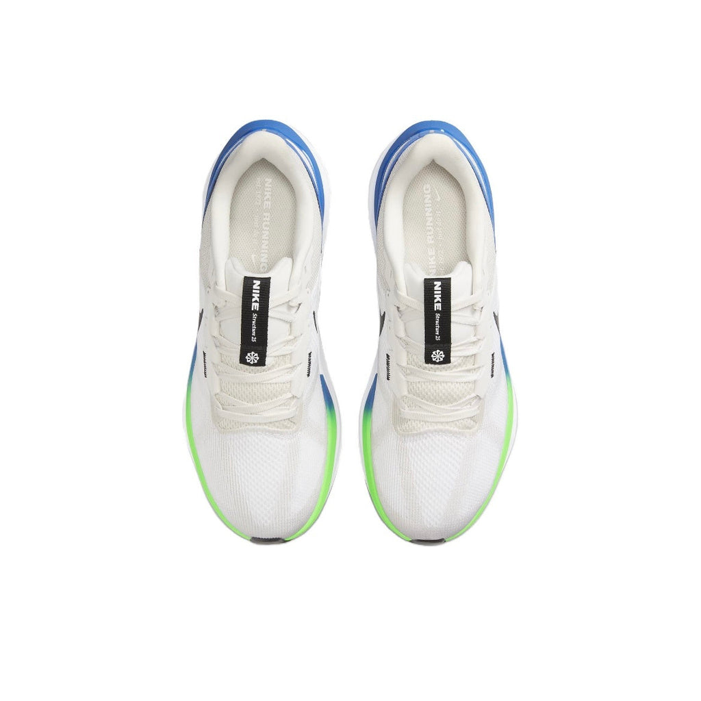 Nike Structure 25 Road Running Shoes in White Blue DJ7883-104 - product image from the listing.