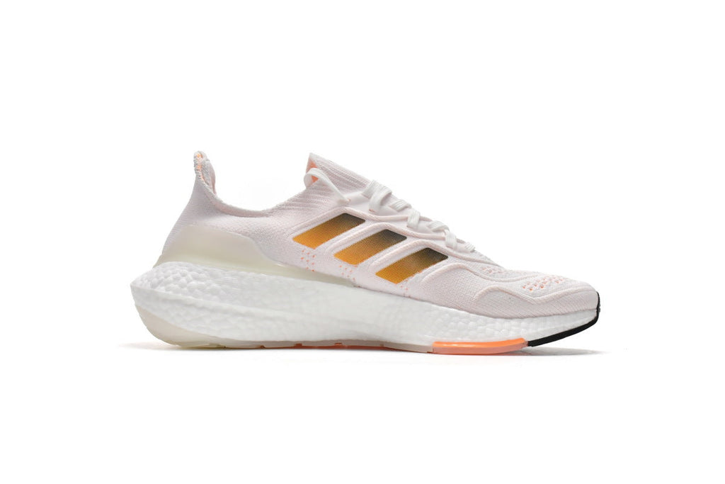 adidas Ultra Boost 2022 Heat.RDY White Flash Running Shoes in Orange GZ0129 - product image from the listing.