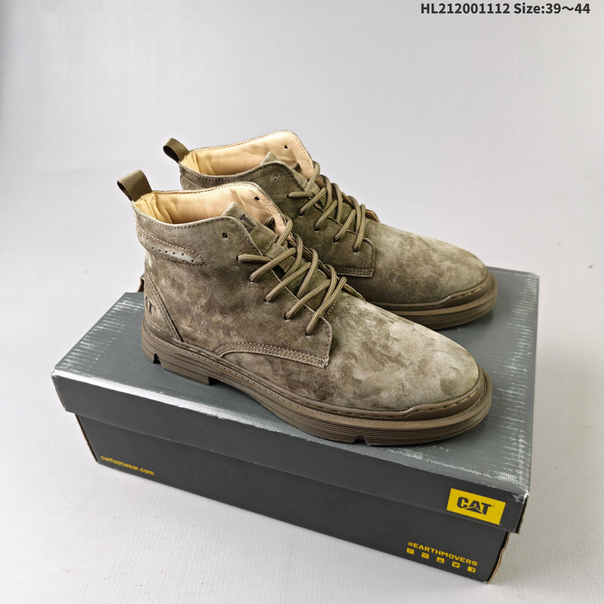 Taupe CAT Footwear High-Top Casual Boots - product image from the listing.