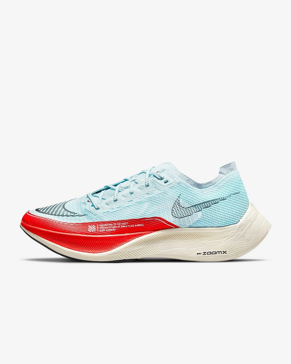 Nike ZoomX Vaporfly NEXT% 2 Running Shoes in Ice Blue CU4111-400 - product image from the listing.