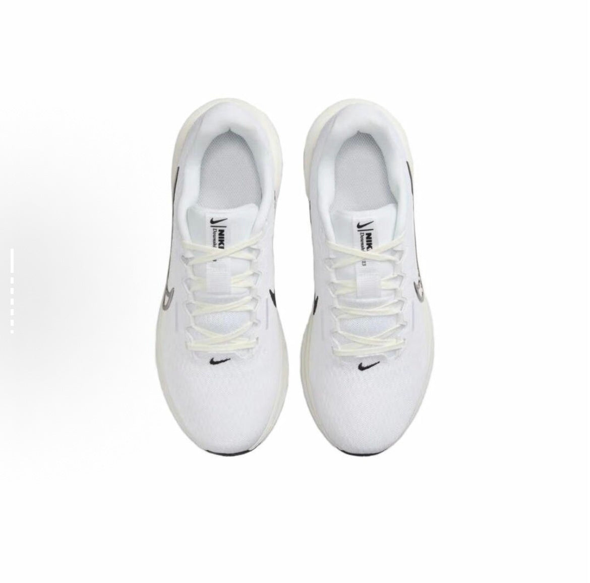 Nike Downshifter 13 Running Shoes in White Silver FD6476-100 - product image from the listing.