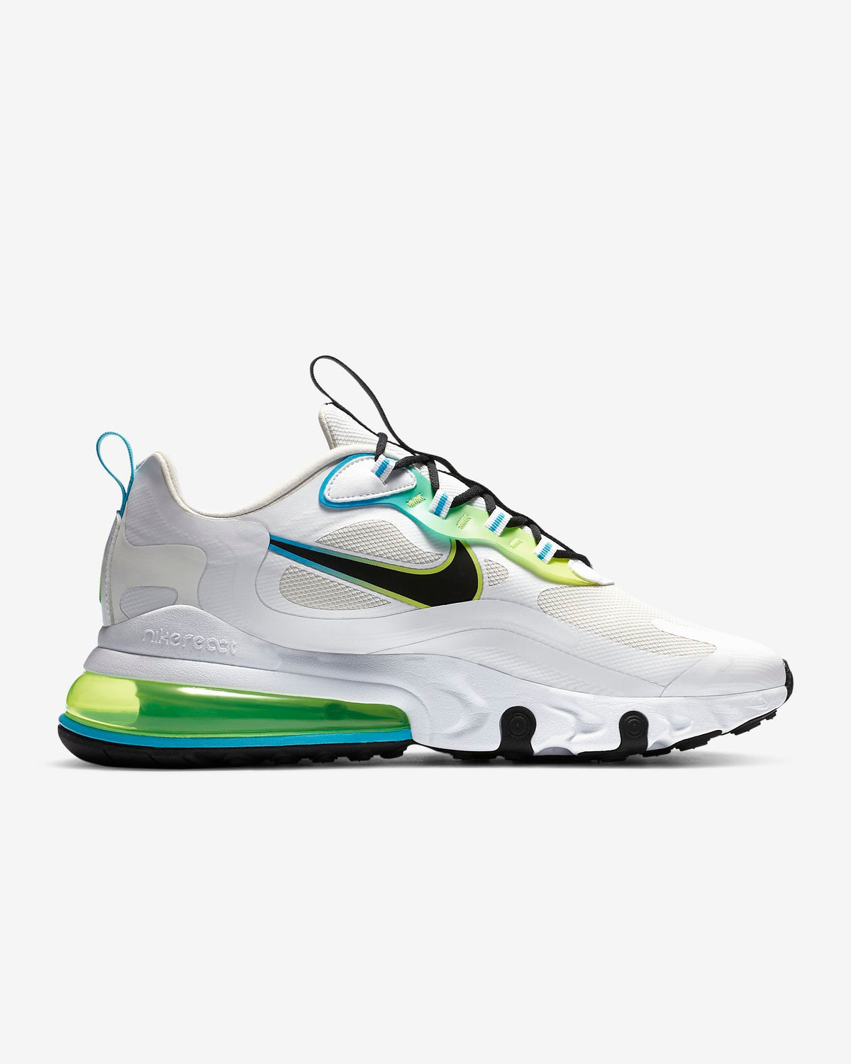 Nike Air Max 270 React Sneakers in White CK6457-100 - product image from the listing.