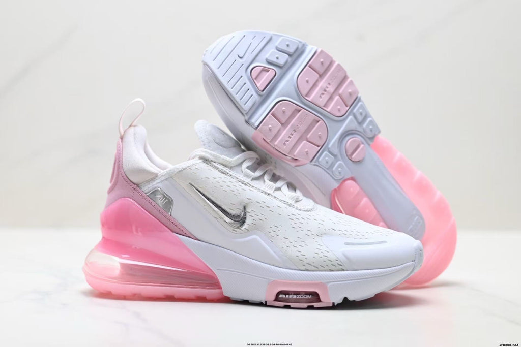 Nike Air Zoom Sneakers in White and Pink - product image from the listing.