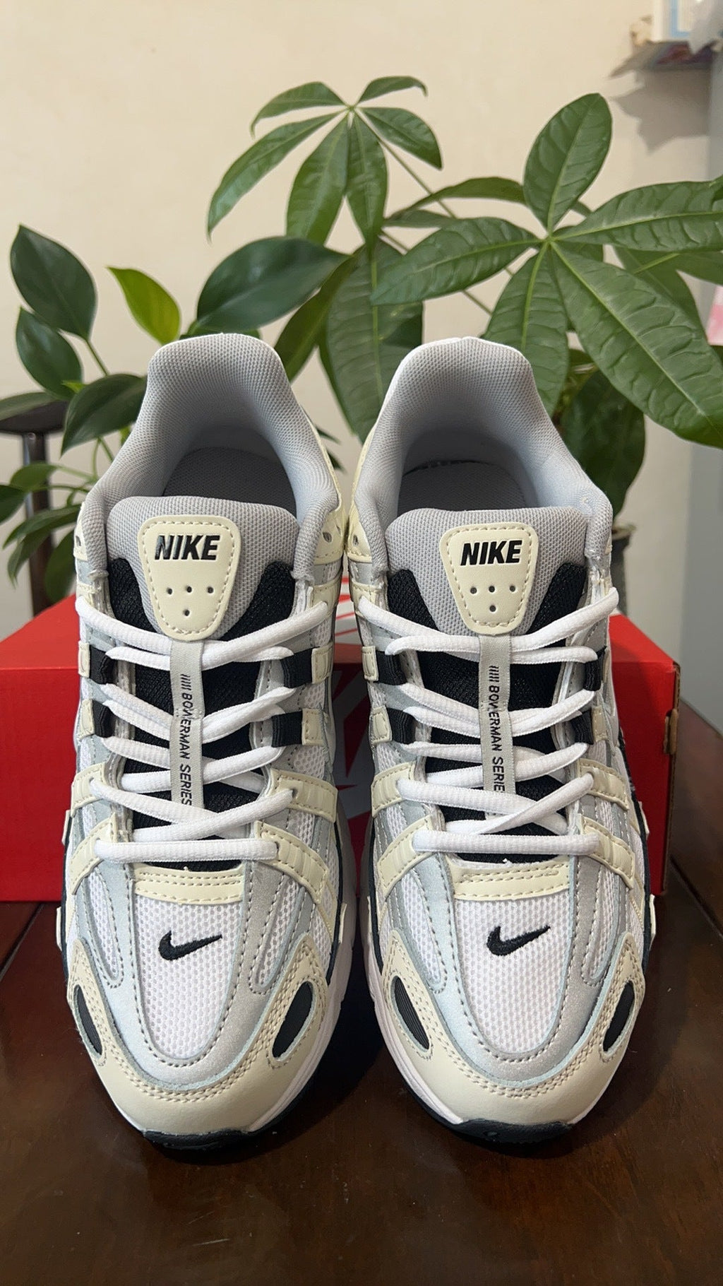 Nike P-6000 Sneakers in White Black CD6404-101 - product image from the listing.