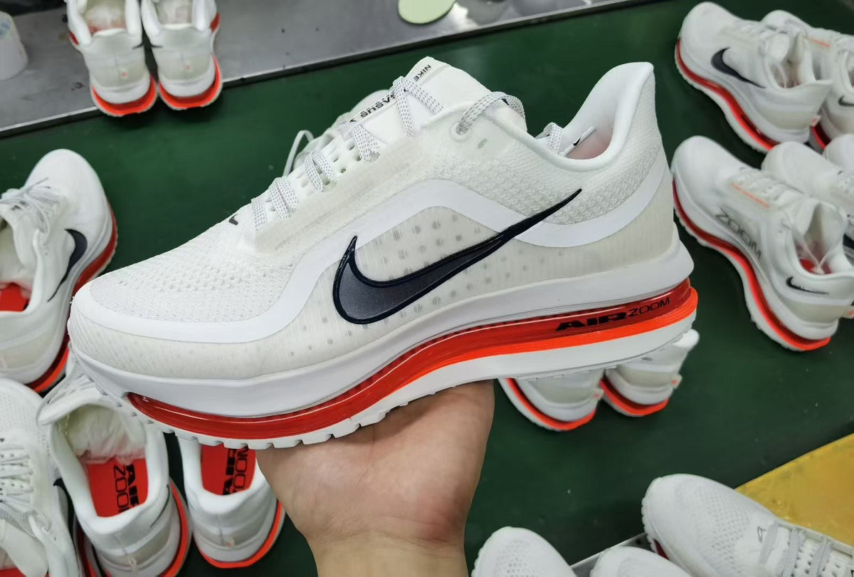 Nike Pegasus Premium Running Shoes in White Red HQ2592-101 - product image from the listing.