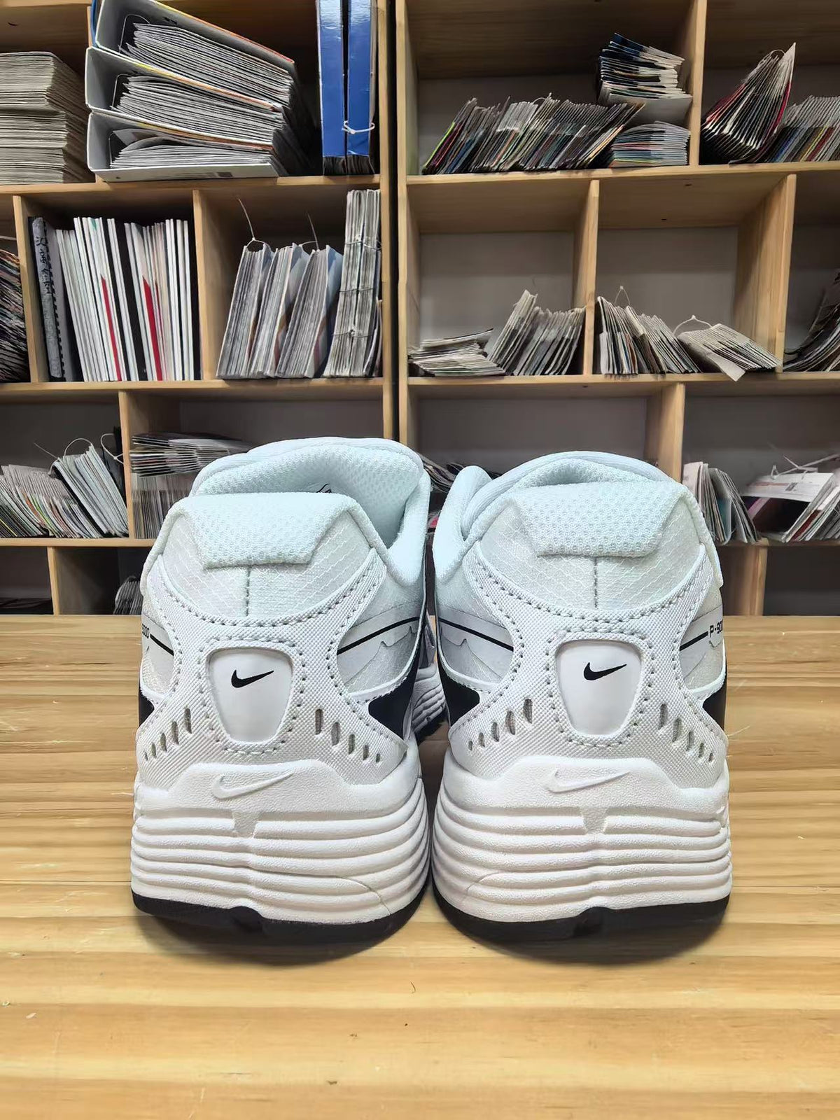 Nike P-9000 Sneakers in White and Black - product image from the listing.