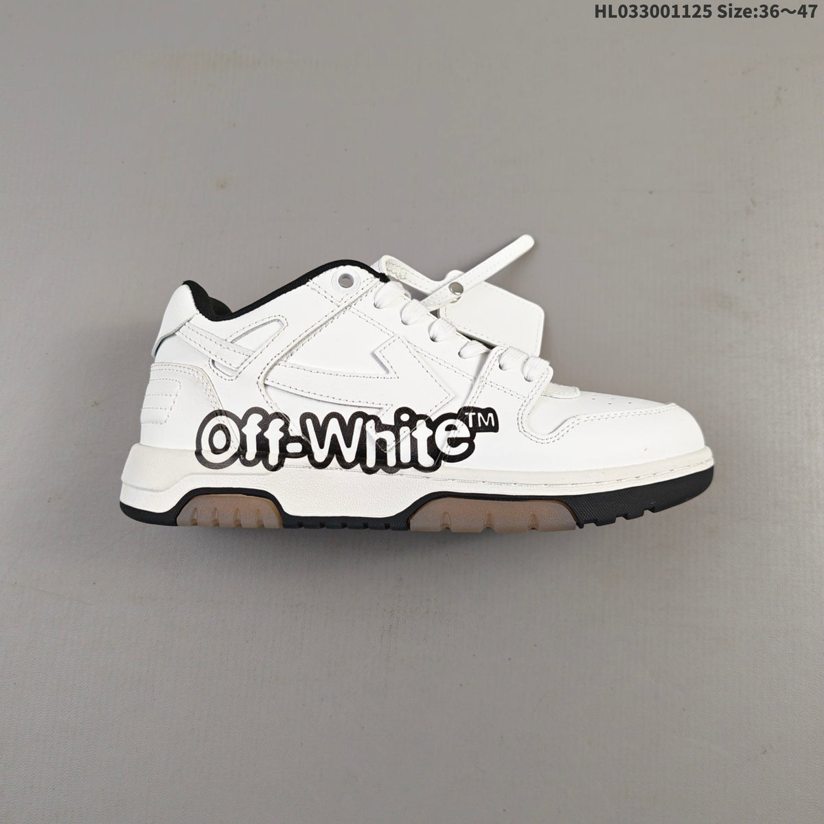 White Off-White Out Of Office Low-Top Sneakers - product image from the listing.