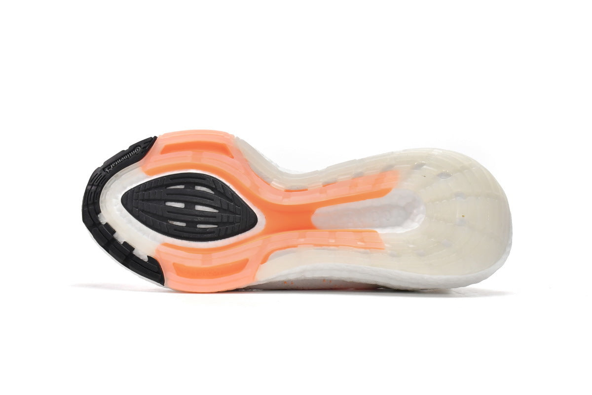adidas Ultra Boost 2022 Heat.RDY White Flash Running Shoes in Orange GZ0129 - product image from the listing.