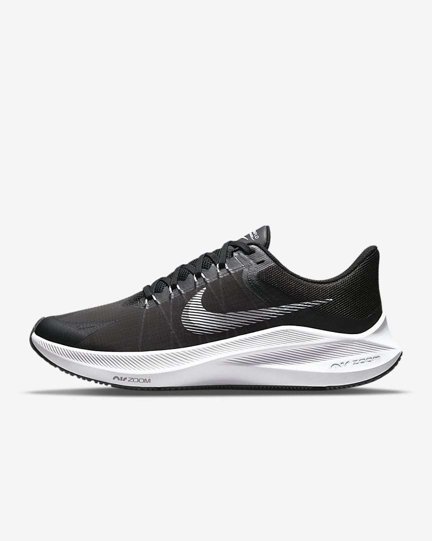 Nike Zoom Winflo 8 Running Shoes in Black White CW3419-006 - product image from the listing.