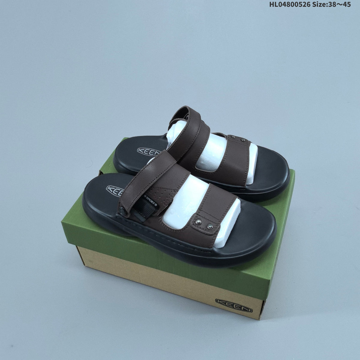 KEEN UNEEK Slide Sandals in Black or in Brown - product image from the listing.