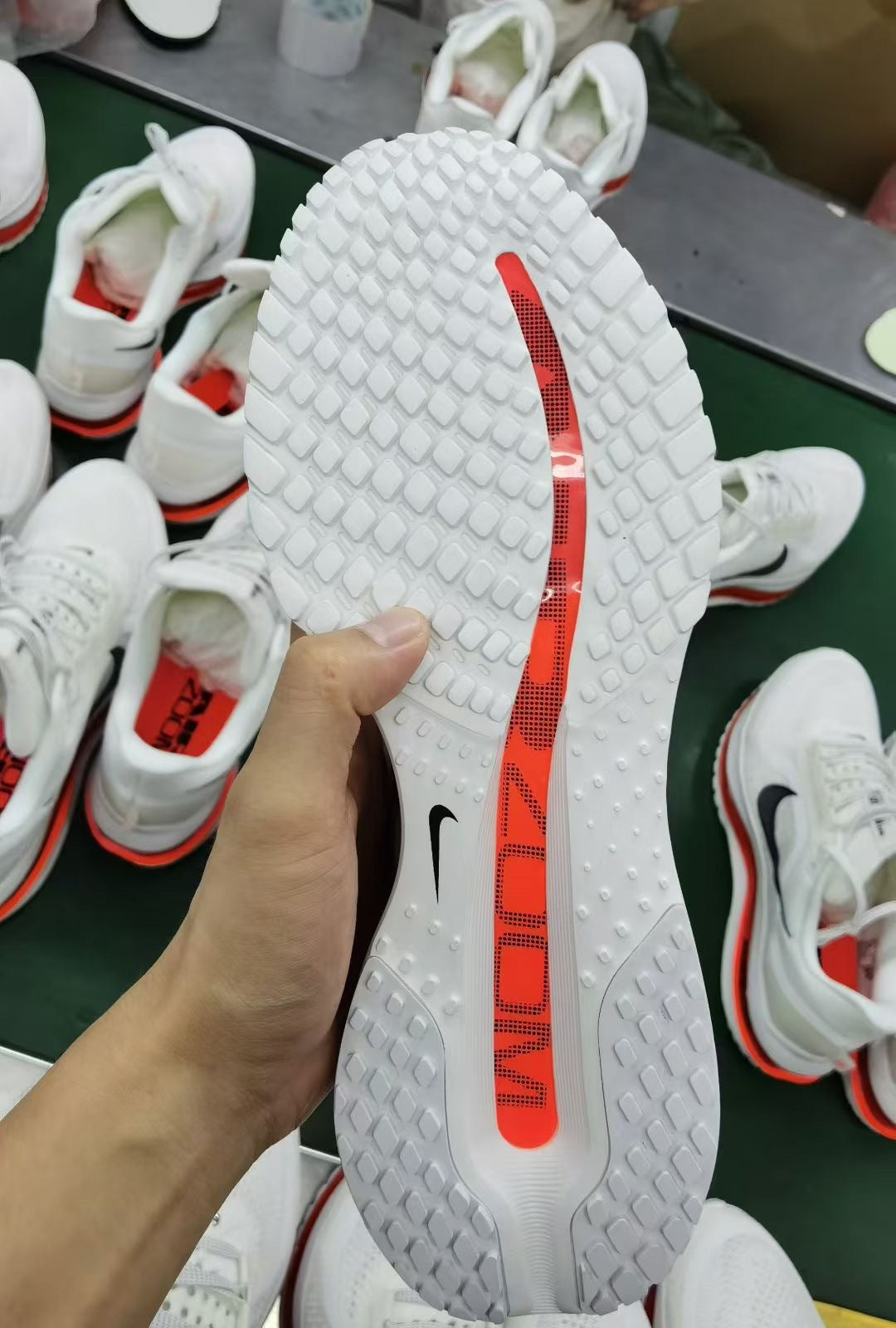Nike Pegasus Premium Running Shoes in White Red HQ2592-101 - product image from the listing.
