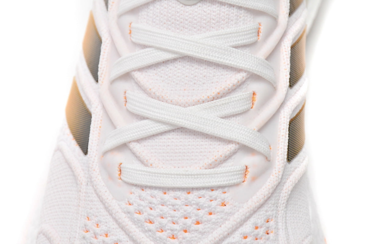 adidas Ultra Boost 2022 Heat.RDY White Flash Running Shoes in Orange GZ0129 - product image from the listing.