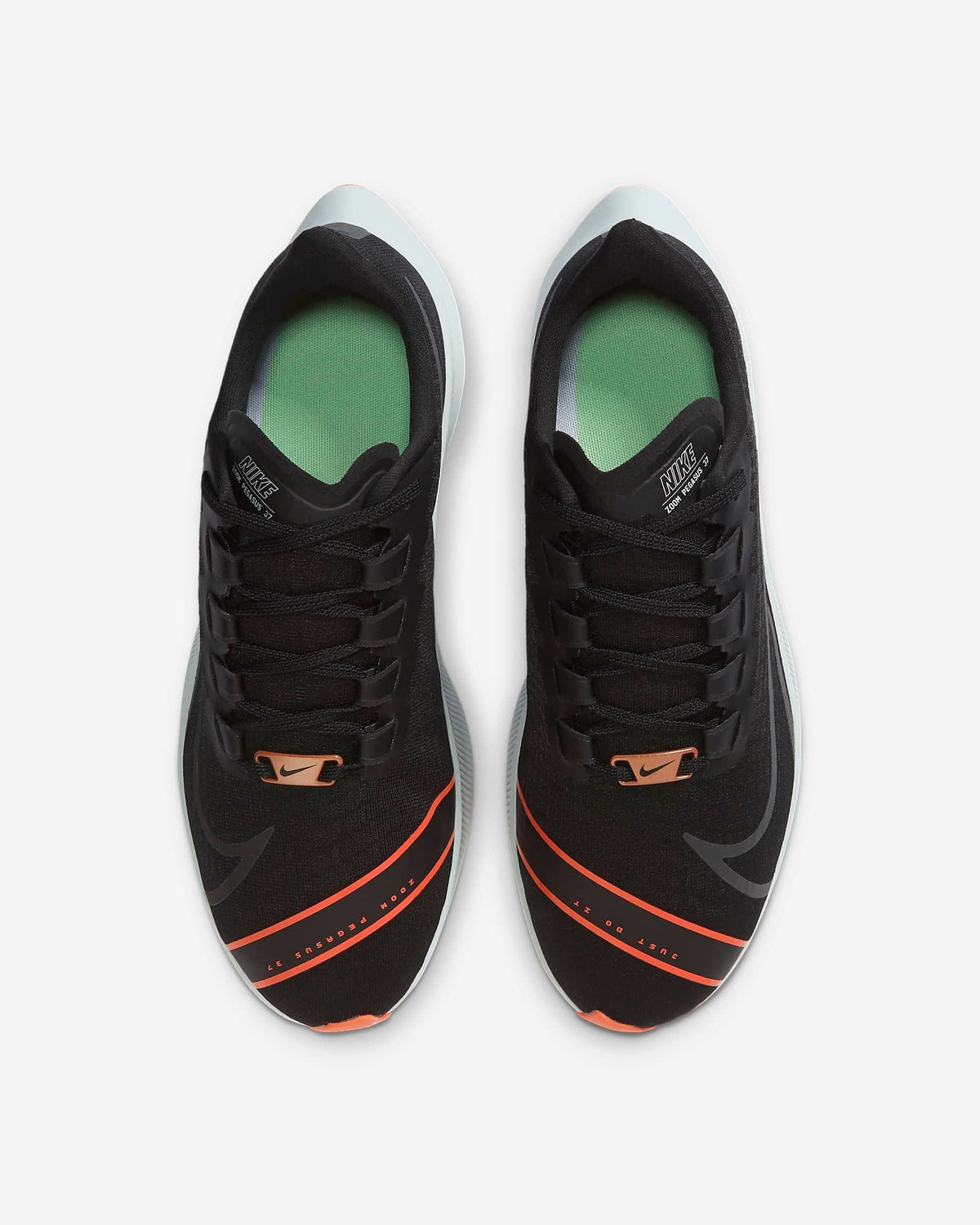 Nike Air Zoom Pegasus 37 Fast City Running Shoes in Black - product image from the listing.