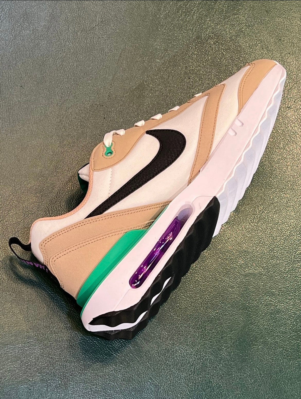 Nike Air Max Dawn DV2113-100 Sneakers, in White and Tan - product image from the listing.