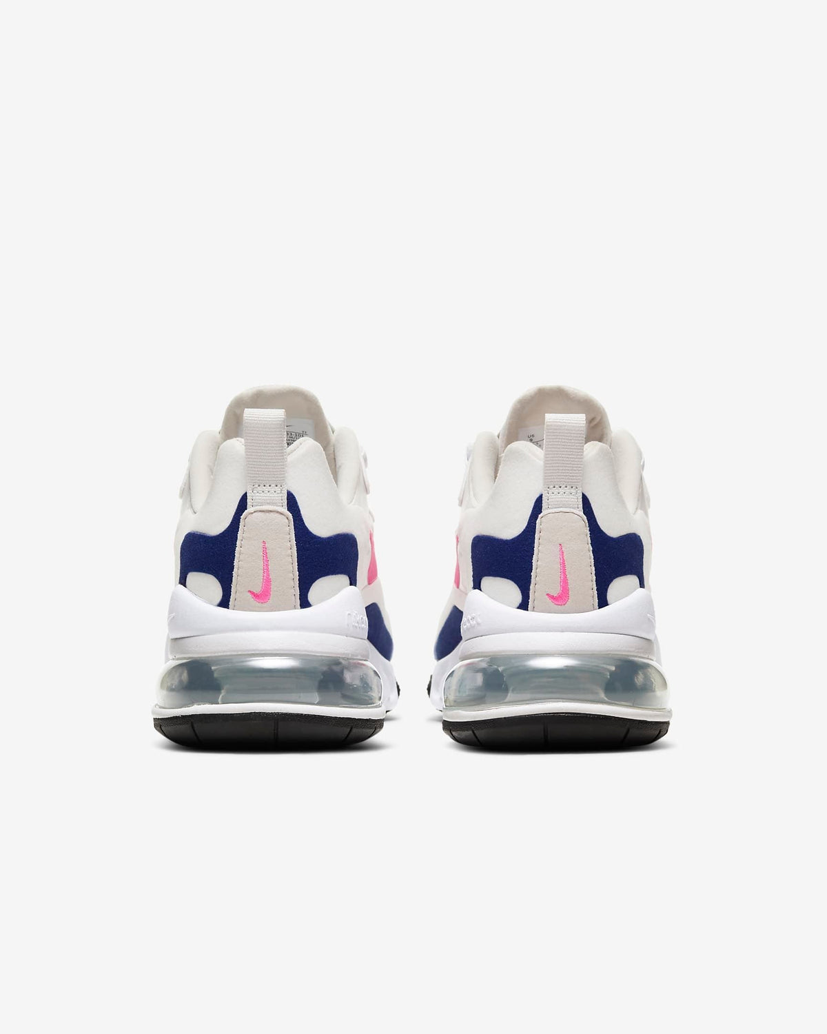 Nike Air Max 270 React Sneakers in White Pink Navy CU7833-101 - product image from the listing.