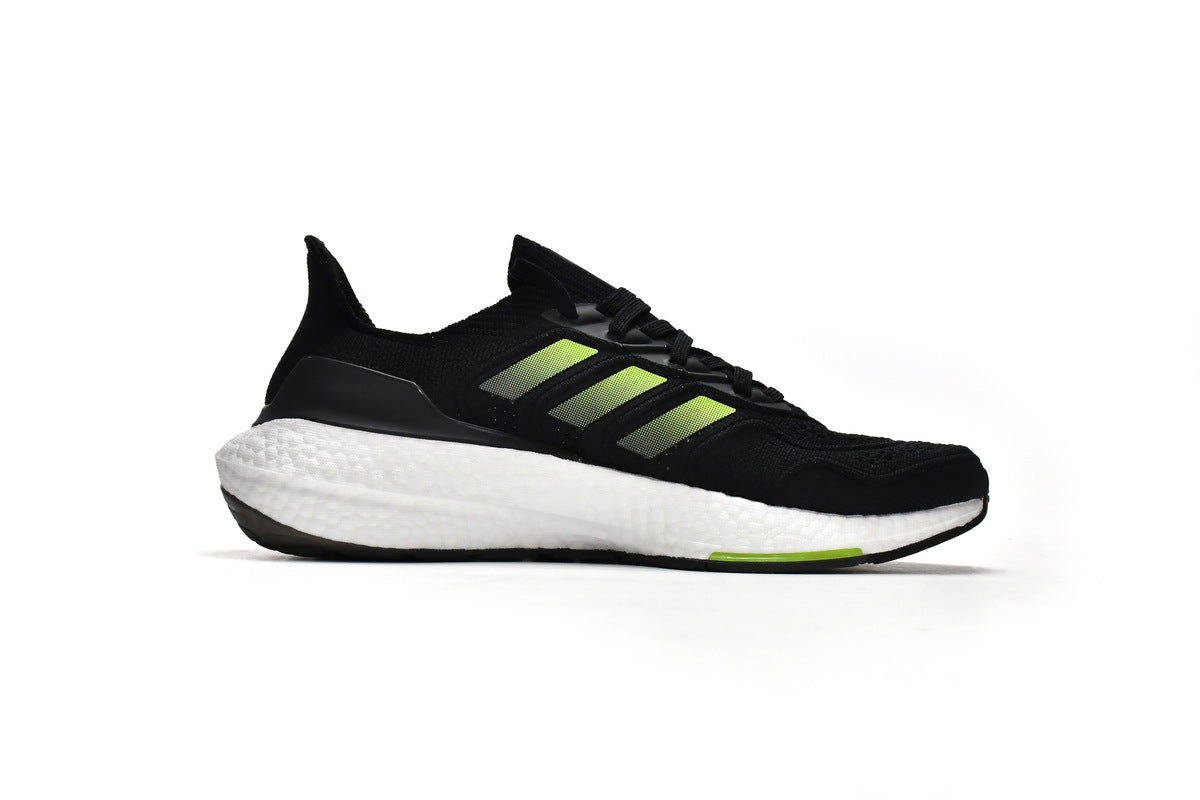 adidas UltraBoost 22 H01172 Running Shoes in Black Green - product image from the listing.