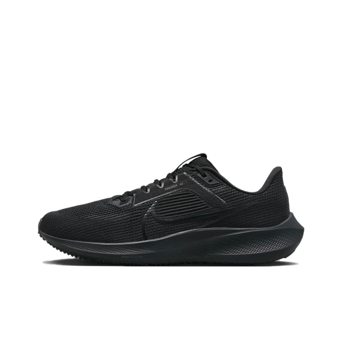 Nike Air Zoom Pegasus 40 Running Shoes in Black DV3853-002 - product image from the listing.
