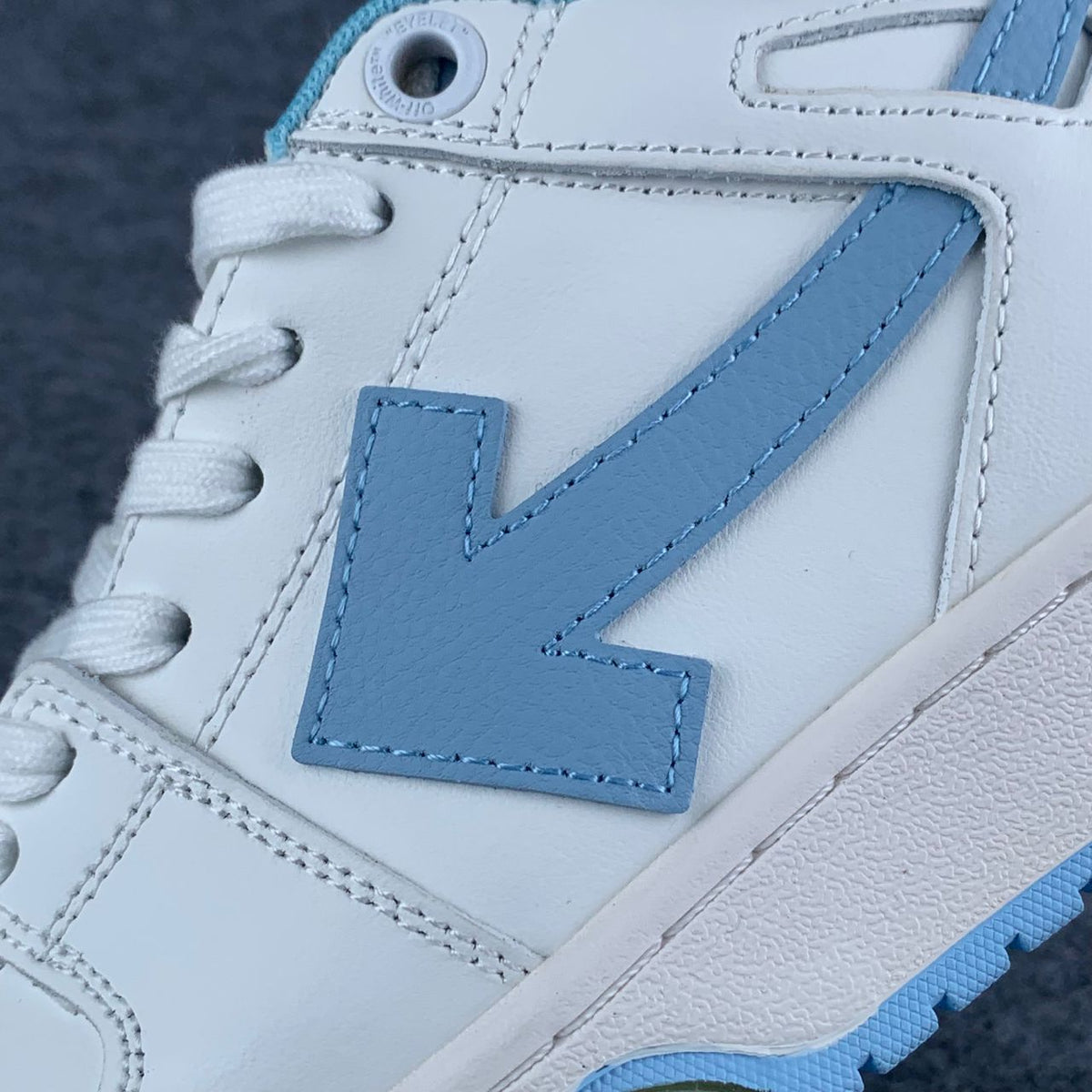 "White Light Blue" Off-White Out of Office - product image from the listing.
