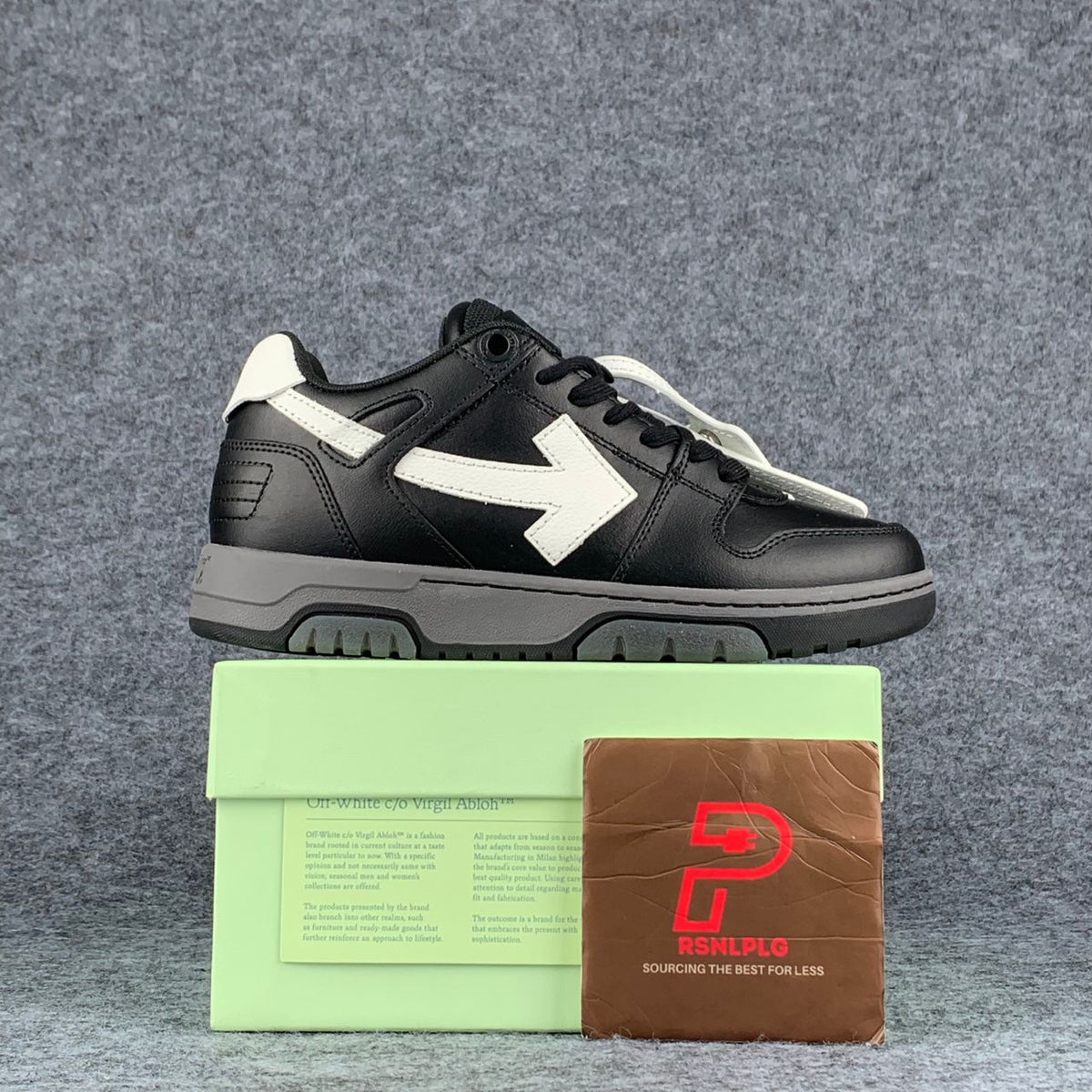 "Black Grey White" Off-White Out of Office (SS22) - product image from the listing.