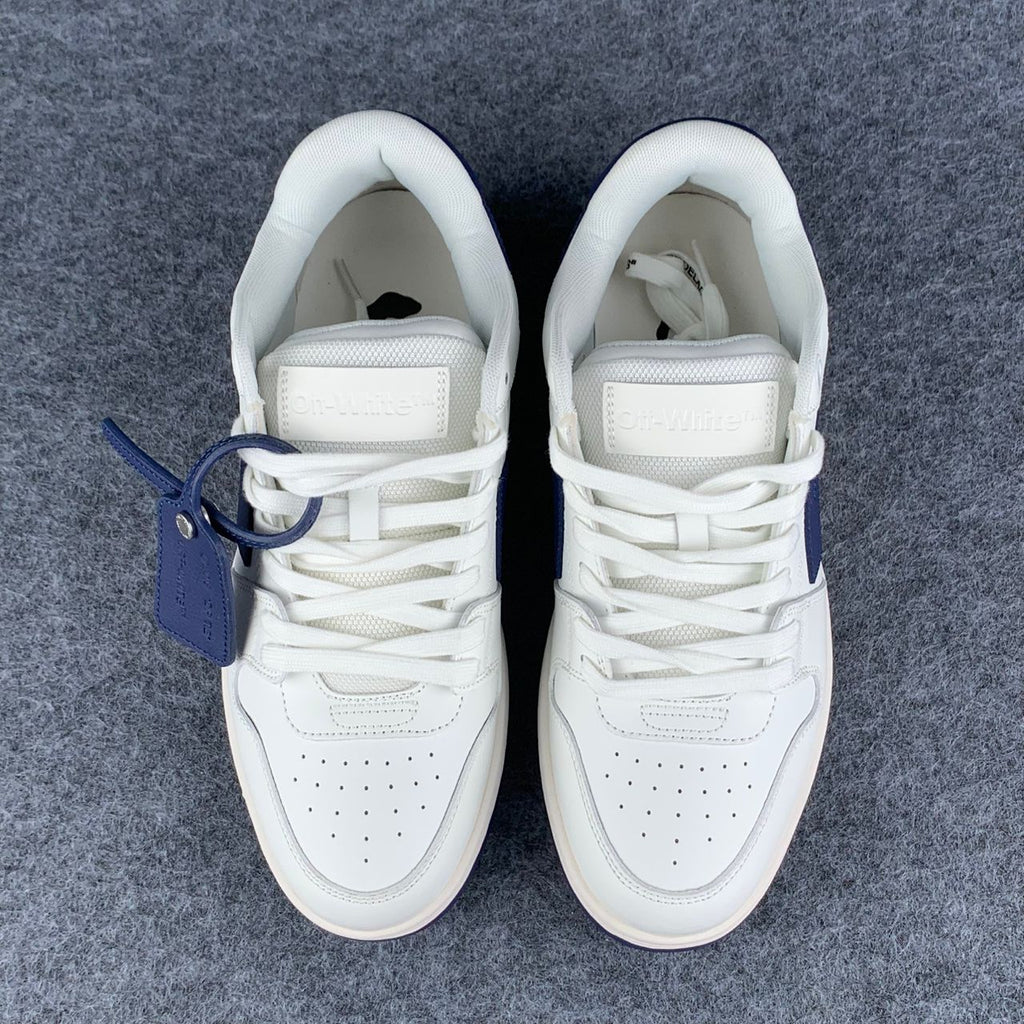 "White White Navy Blue" Off-White Out of Office - product image from the listing.