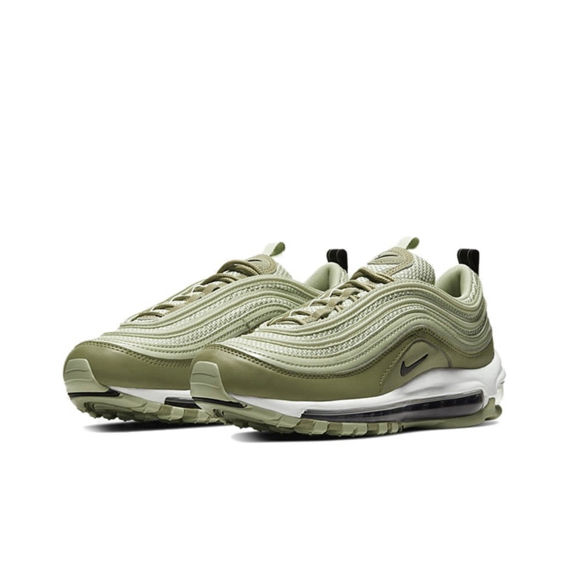 Women's Nike Air Max 97 Sneakers Olive Green CI7388-301 - product image from the listing.