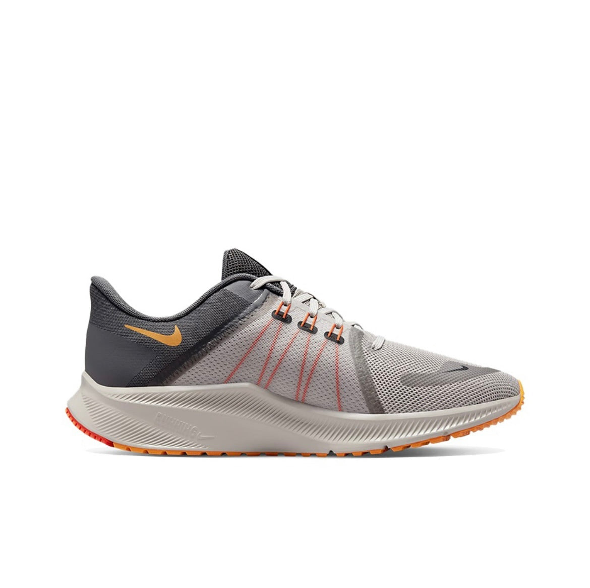 Nike Quest 4 Running Shoes in Grey Black Purple DA1105-008 - product image from the listing.