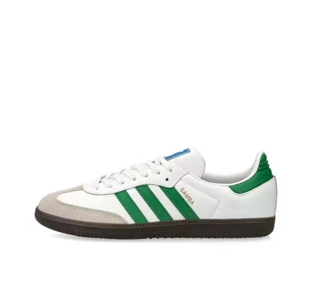 adidas Samba OG Trainers White Green Gum Sole - product image from the listing.