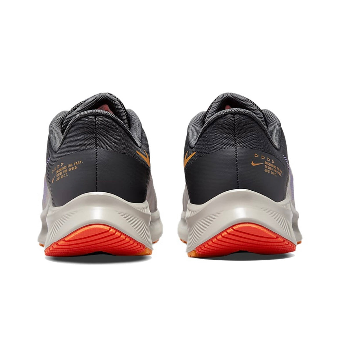Nike Quest 4 Running Shoes in Grey Black Purple DA1105-008 - product image from the listing.