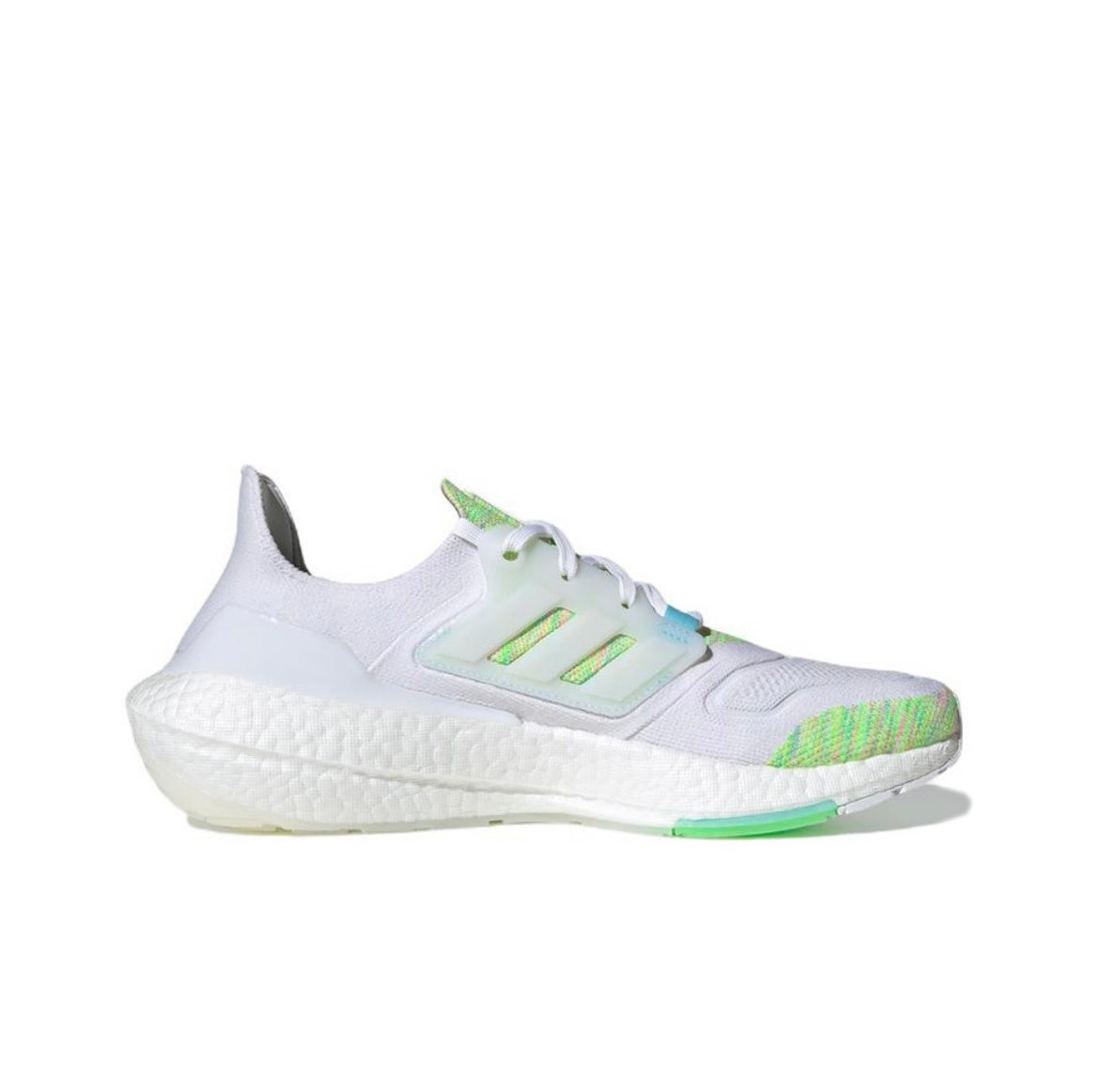 Adidas UltraBoost 22 GX5913 Running Sneakers in White Green - product image from the listing.