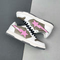 BAPE Sk8 Sta Low-Top Sneakers in White, in Taupe and Pink - product image from the listing.