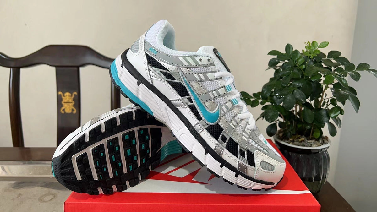 Nike P-6000 Sneakers in White Grey Teal CD6404-103 - product image from the listing.