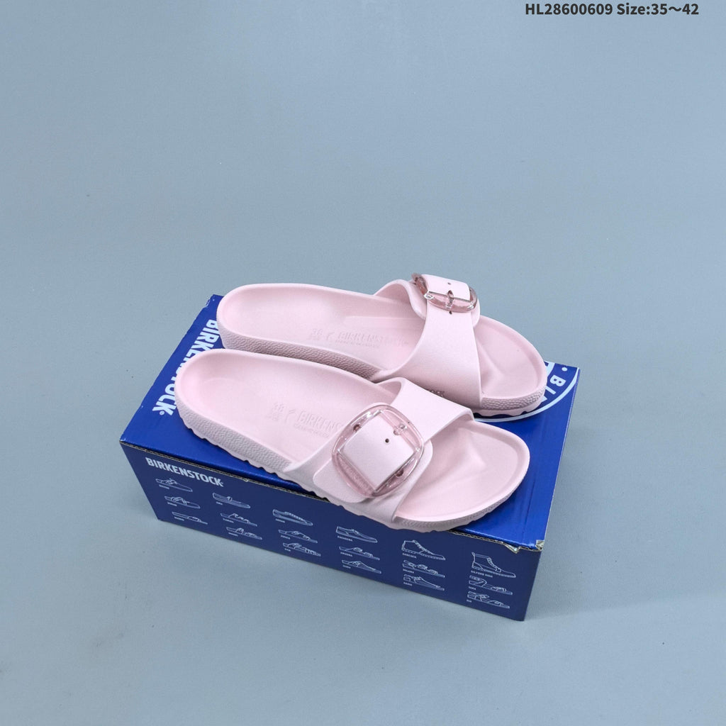 Madrid Big Buckle One-Strap Slide Sandals by Birkenstock - product image from the listing.