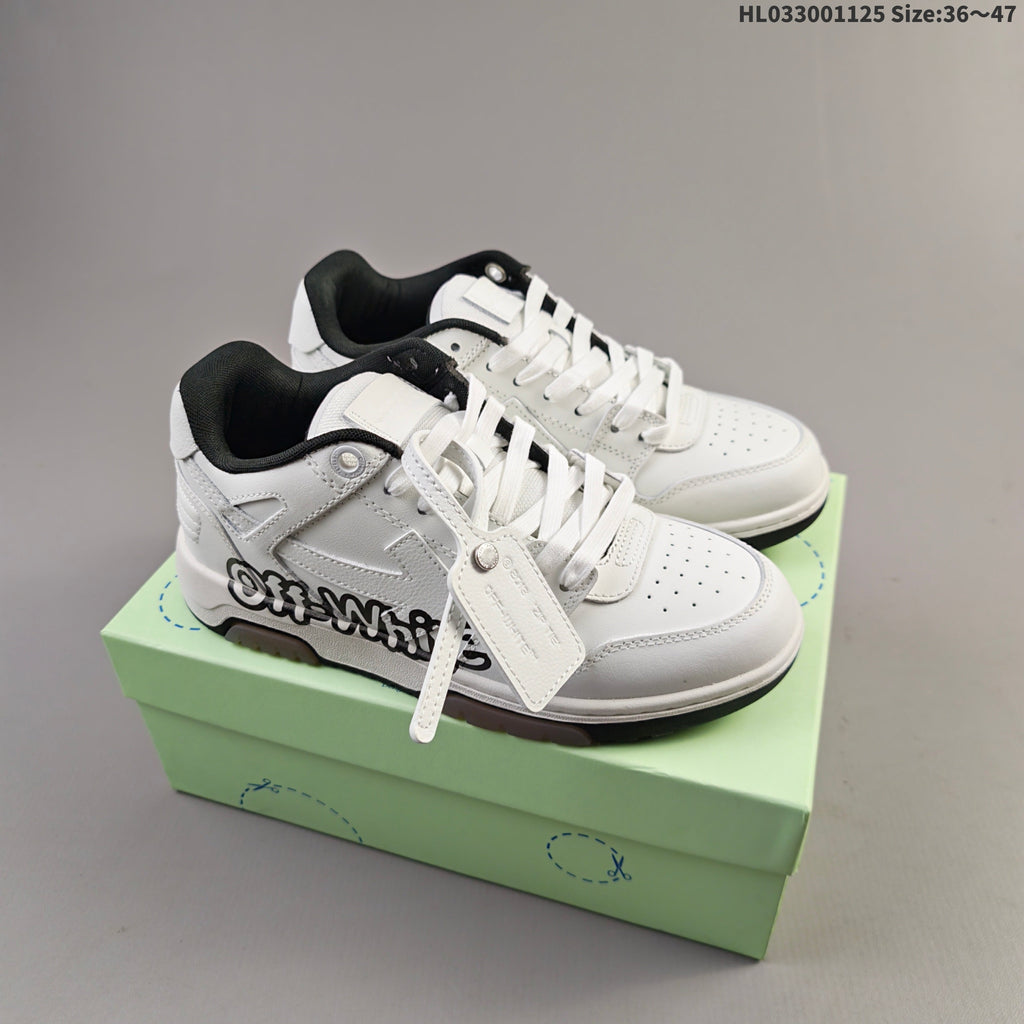 White Off-White Out Of Office Low-Top Sneakers - product image from the listing.