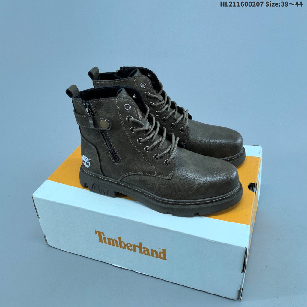 Lace-Up Ankle Boots with Side Zipper by Timberland - product image from the listing.