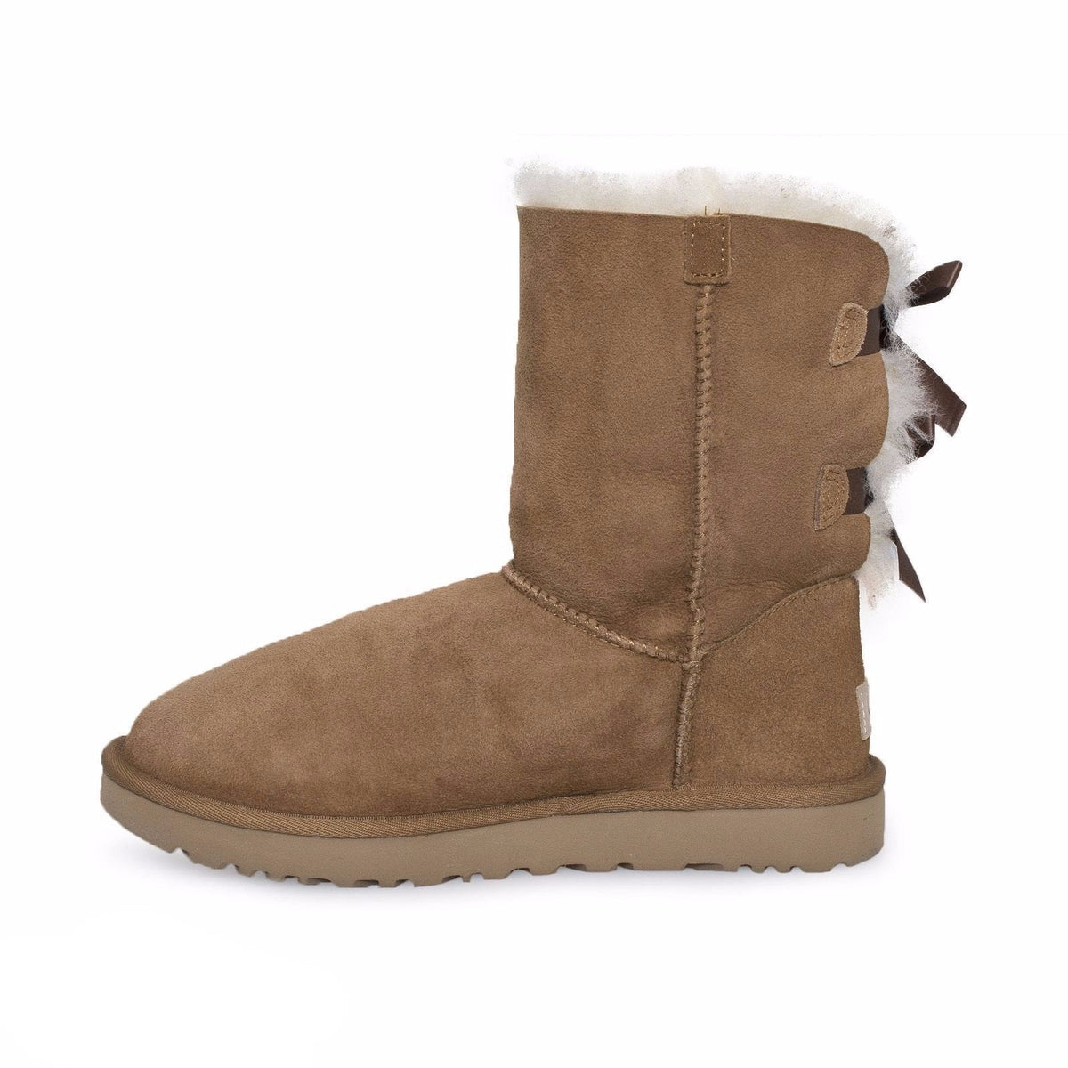 Women's UGG Bailey bow II Chestnut Boots - product image from the listing.