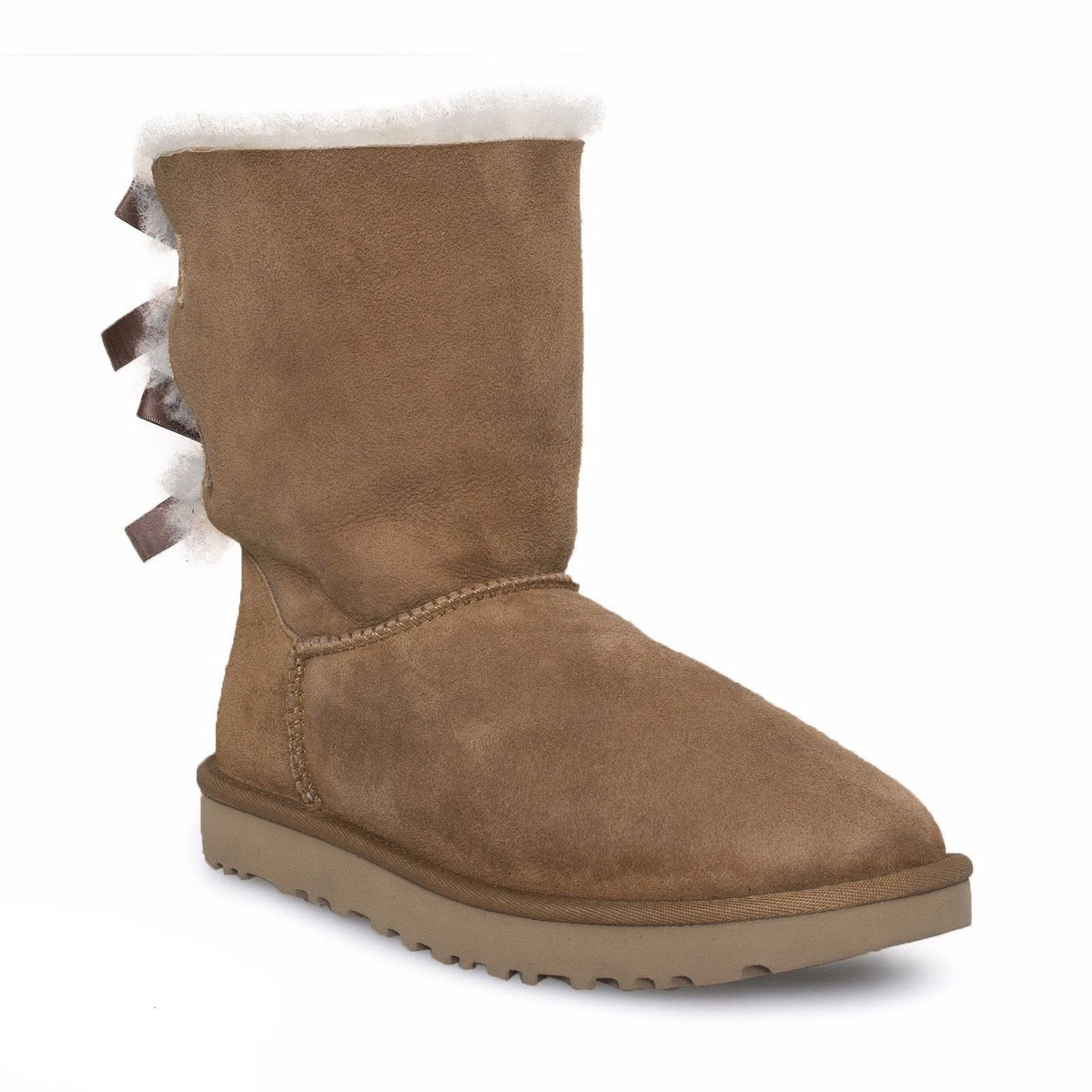 Women's UGG Bailey bow II Chestnut Boots - product image from the listing.