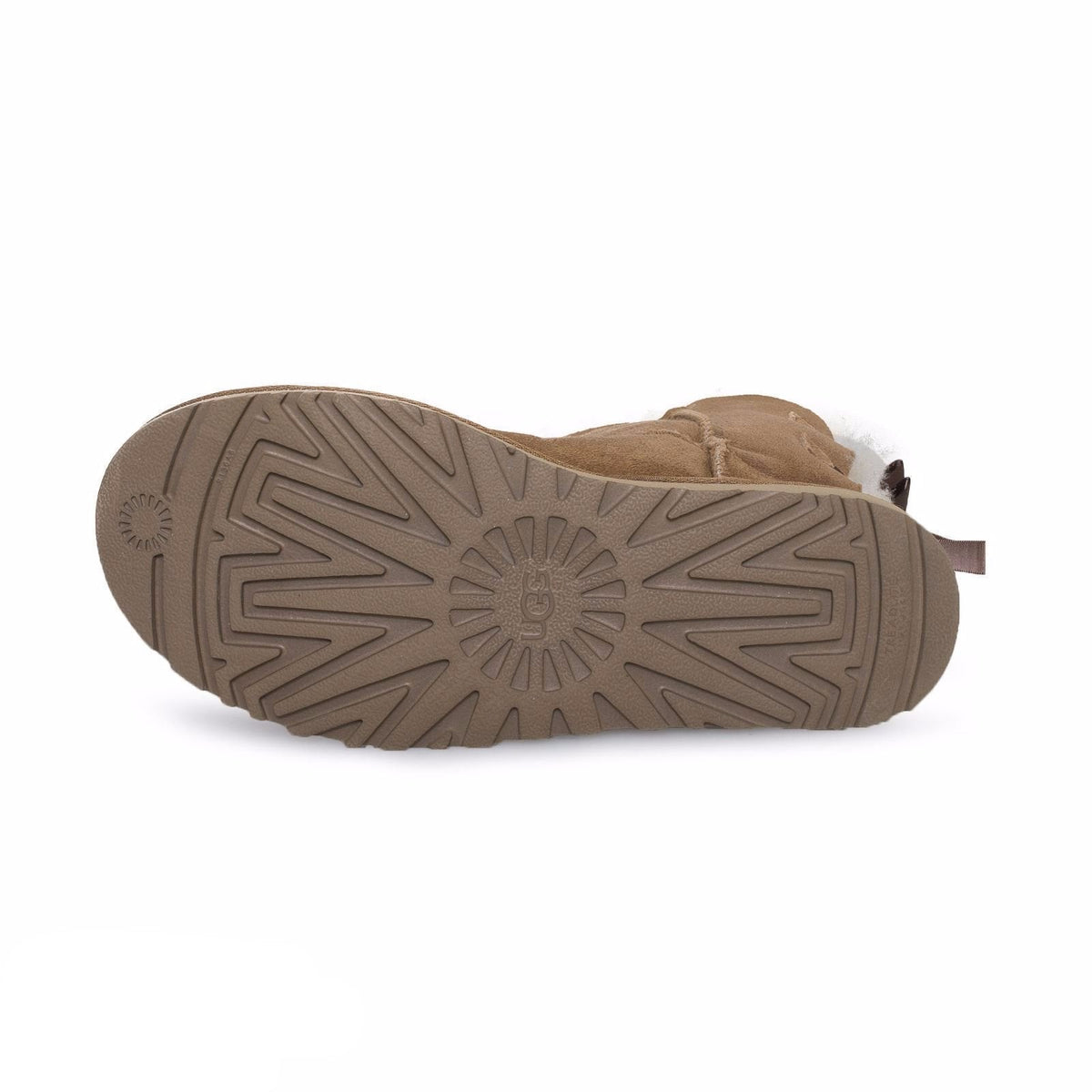 Women's UGG Bailey bow II Chestnut Boots - product image from the listing.