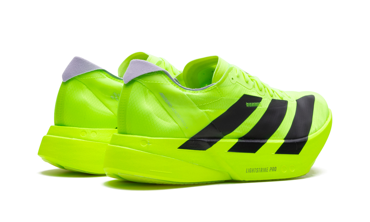 "Lucid Lemon Black" Adizero Adios Pro 4 JR6364 - product image from the listing.