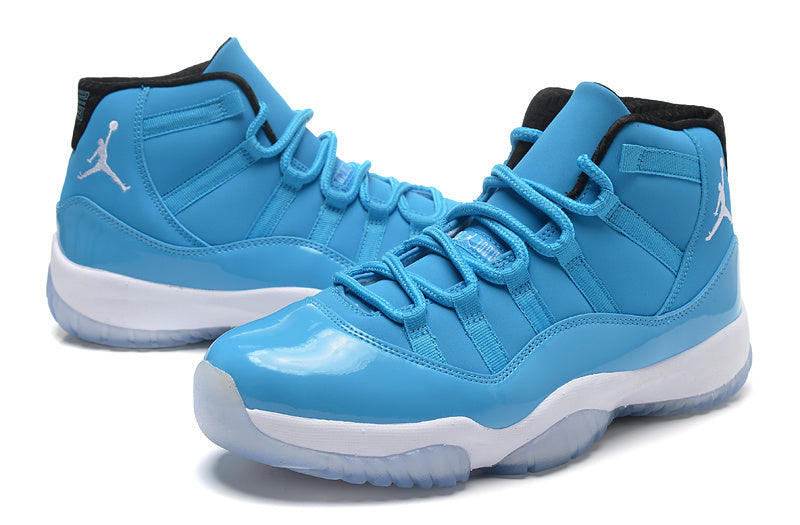 Blue and White Air Jordan 11 High Sneakers - product image from the listing.