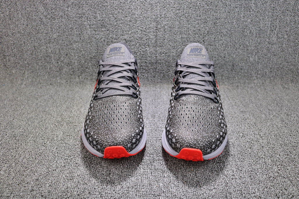 Nike Air Zoom Pegasus 35 Shoes for Running, Grey/Crimson 942851-006 - product image from the listing.