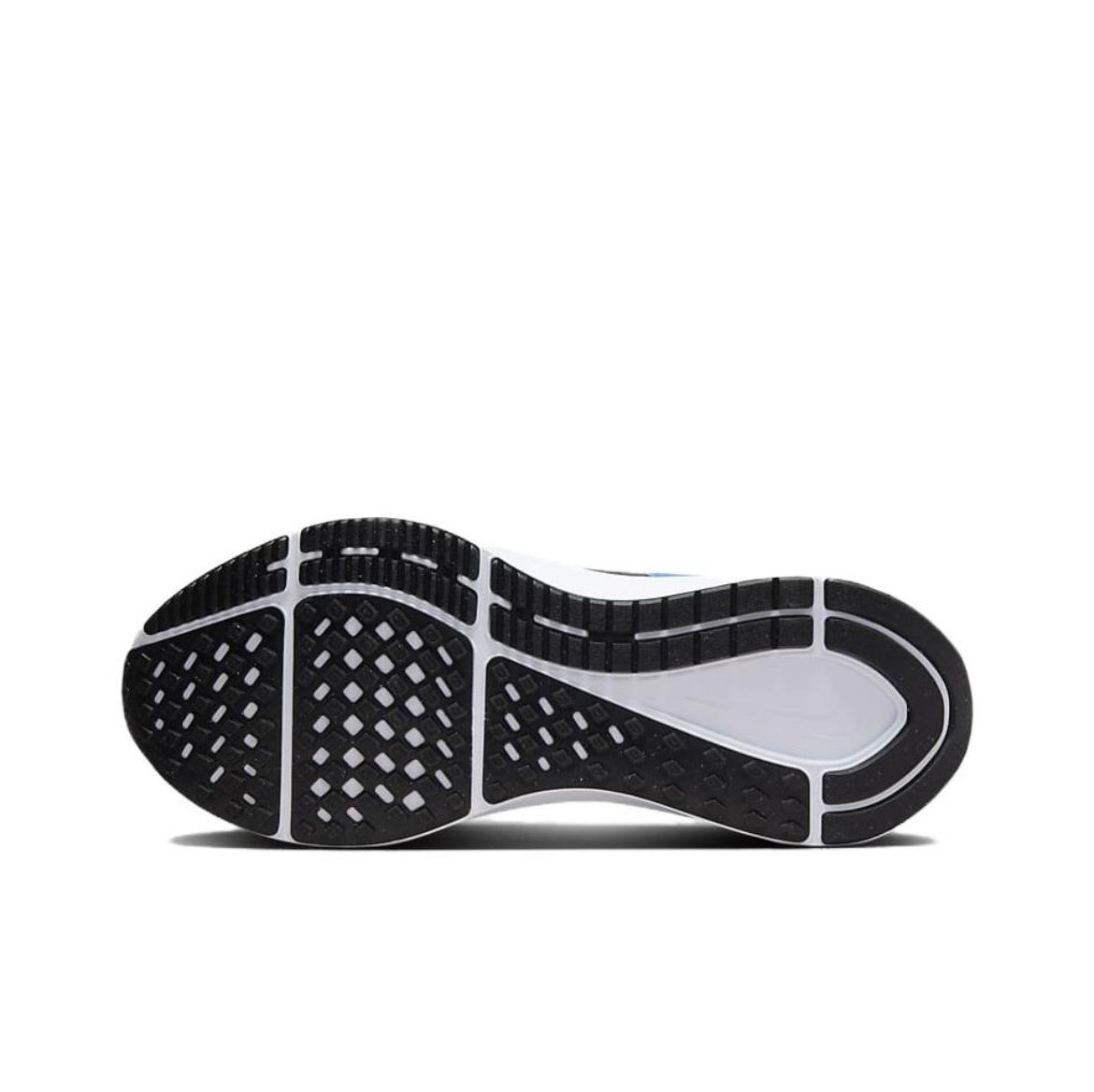 Nike Structure 25 Road Running Shoes in White Blue DJ7883-104 - product image from the listing.