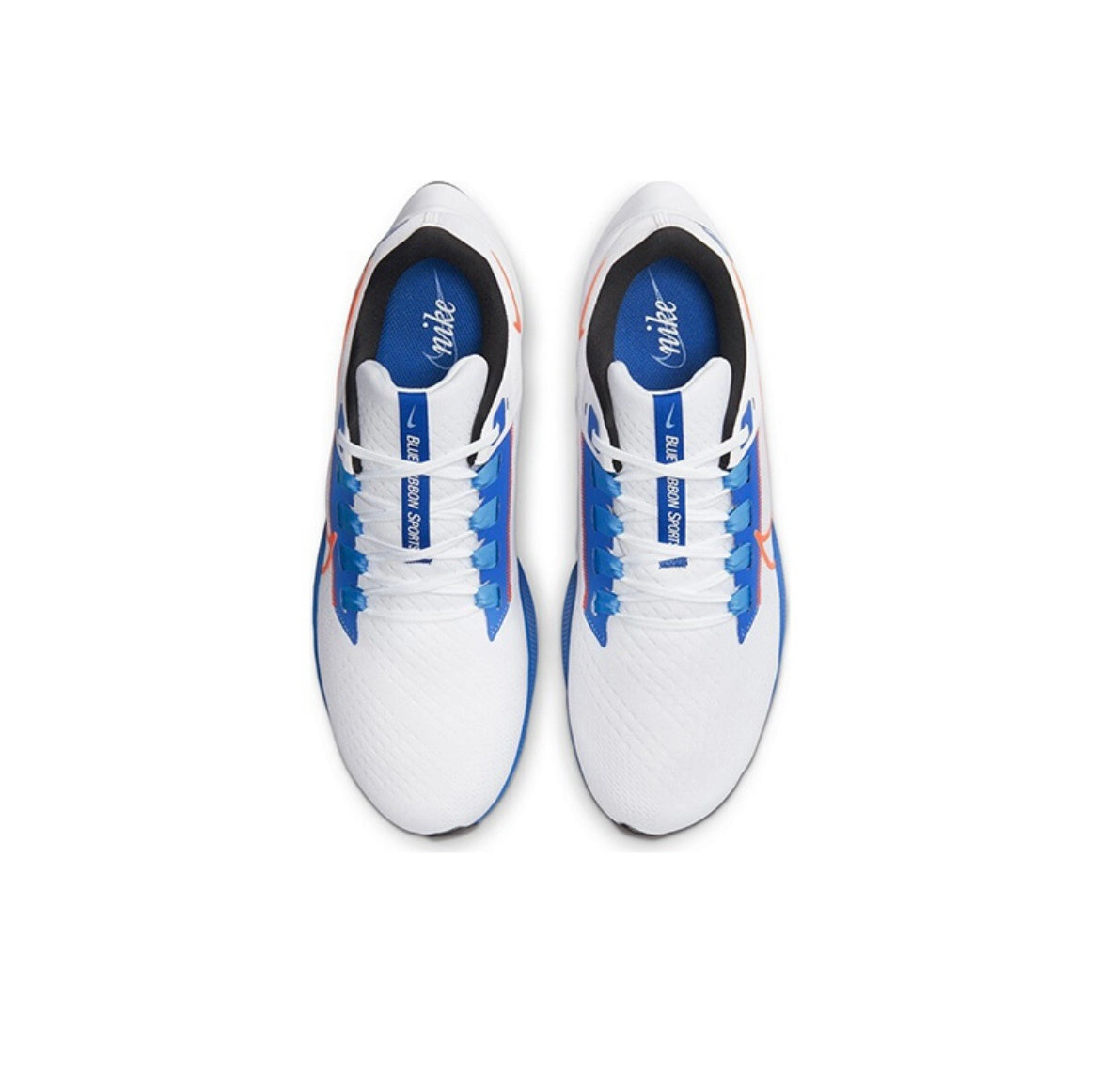 Nike Air Zoom Pegasus 38 Running Shoes in White Blue DQ8575-100 - product image from the listing.