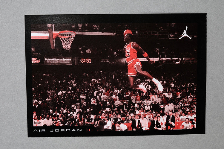 Air Jordan 3 Black Grey Red High-Top Sneakers - product image from the listing.