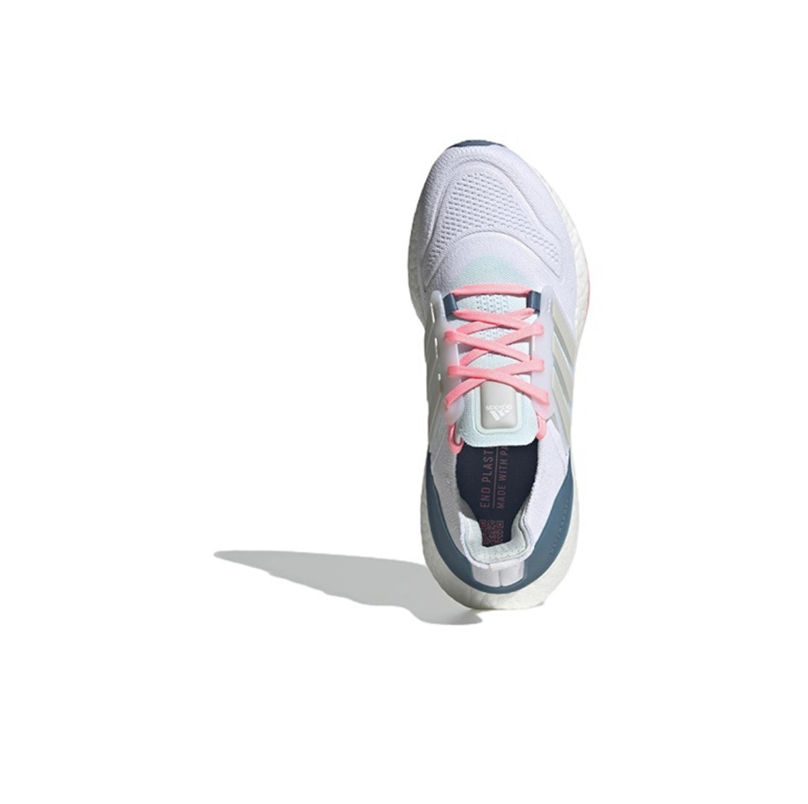 adidas UltraBoost 22 Sneakers GX5929 in White Blue Pink - product image from the listing.