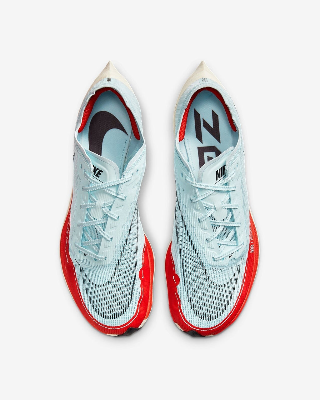 Nike ZoomX Vaporfly NEXT% 2 Running Shoes in Ice Blue CU4111-400 - product image from the listing.
