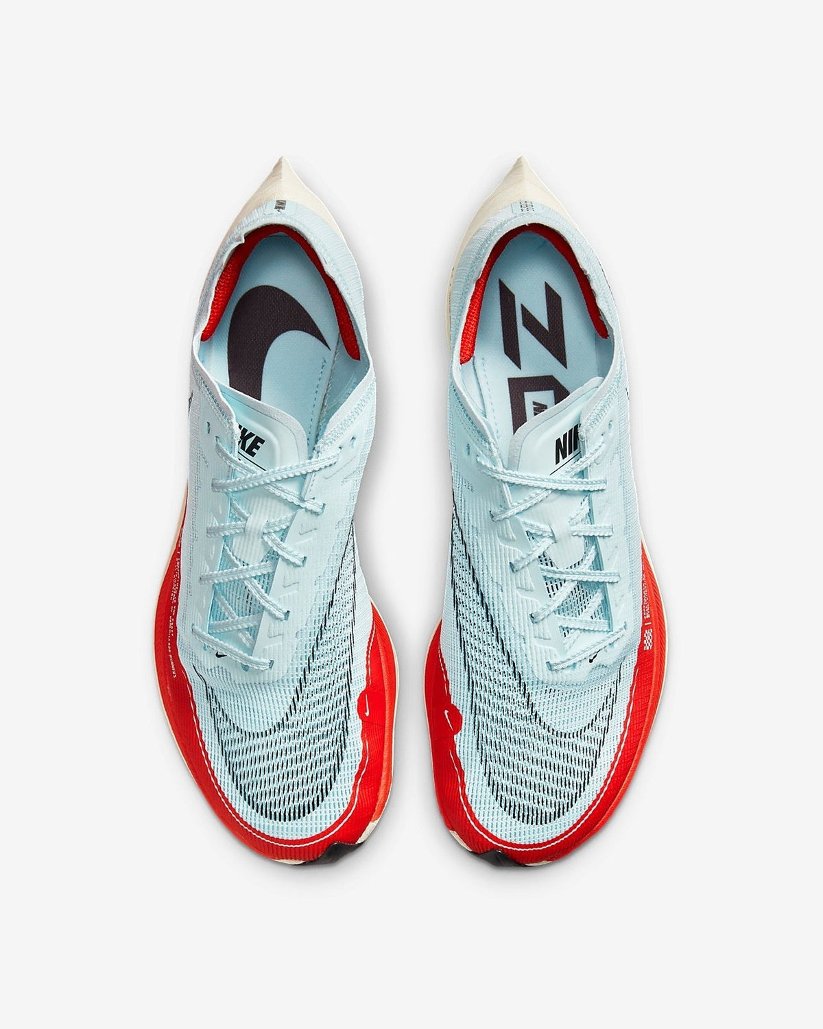Nike ZoomX Vaporfly NEXT% 2 Running Shoes in Ice Blue CU4111-400 - product image from the listing.