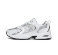 New Balance 530 Sneakers in White and Silver MR530AD - product image from the listing.
