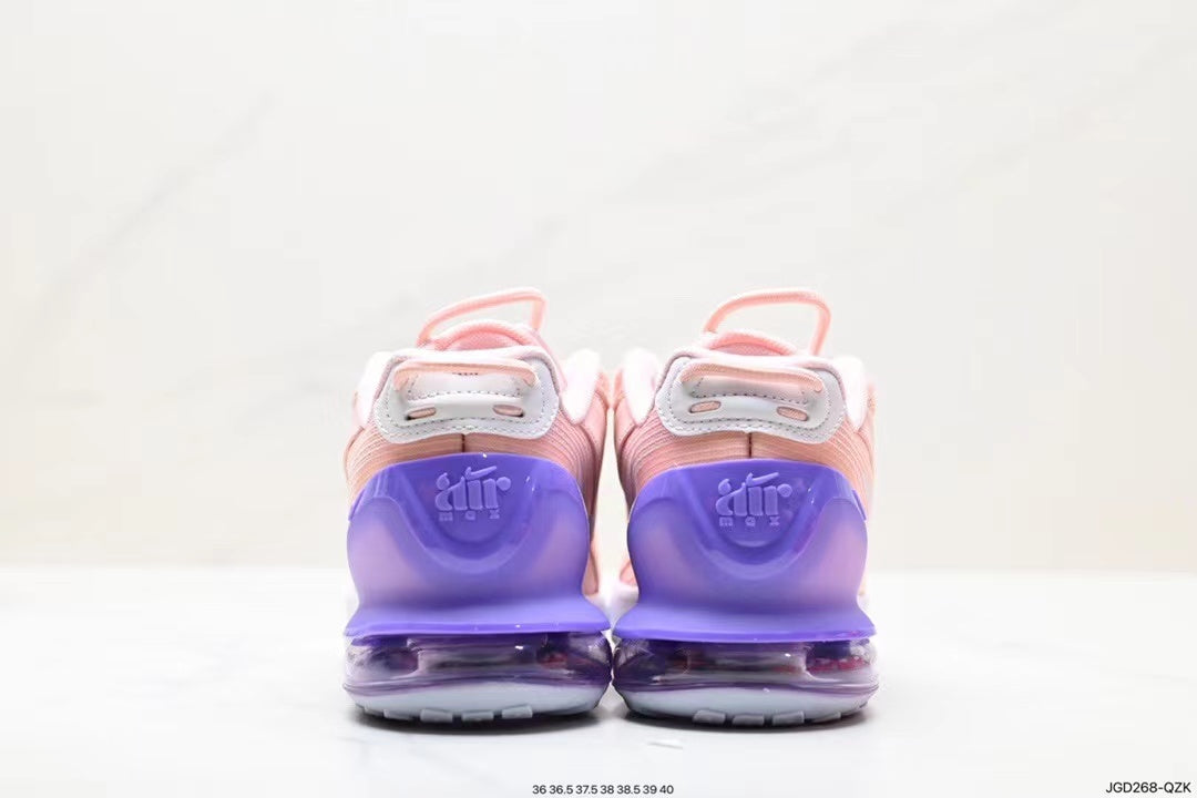 Nike Air Max 270 React Sneakers in Pink Orange Purple - product image from the listing.