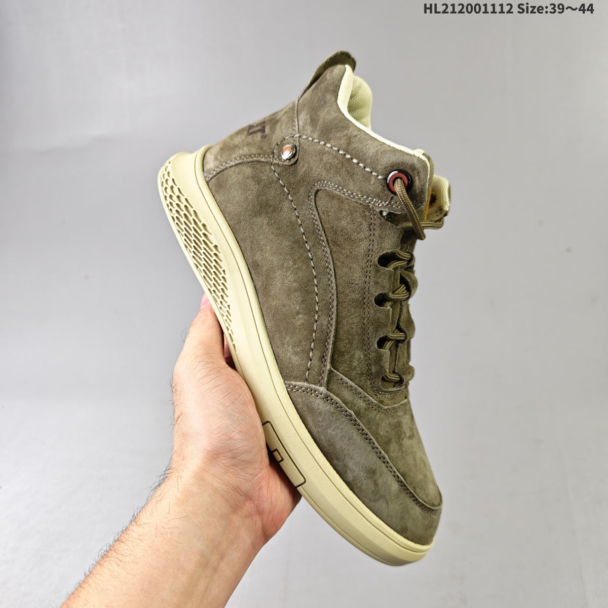 Taupe CAT Footwear High-Top Casual Boots - product image from the listing.